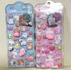 おしりぷにぷにシール シール うさぎ 海外 日本未販売 2枚セット