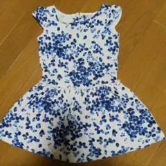 PETIT BATEAU 花柄ノースリーブワンピース 100cm