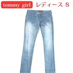 トミーガール ブルー ストレートデニム レディース ジーンズ ジーパン Ｓ