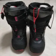 女性用スノーボードブーツ ブラック/ピンク22.5