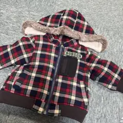 BOBSON チェック柄 アウター 80cm