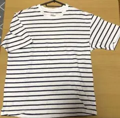 GAP ボーダーTシャツ Mサイズ ホワイト×ネイビー 半袖 コットン100％