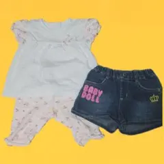 bebe BABYDOLL ブランド ベビードール べべ ベビド ベビー 3点