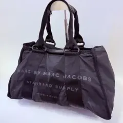 マークジェイコブス　トートバッグ　キャンバス　A4 ハンドバッグ　黒