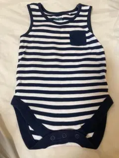 next baby ストライプロンパース　6〜9ヶ月　70cm