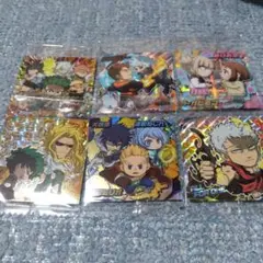 オマケ10枚つけます！ヒロアカ♡ウエハースシール♡シークレット込み6枚セット♡