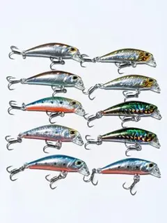 トラウトルアー 10個セット 4.7cm 3.7g ルアーまとめ売りのサムネイル