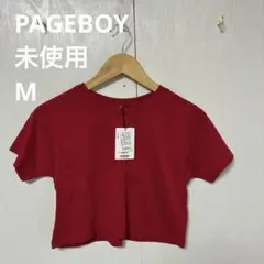 【 3307番】 PAGEBOY 赤 クロップドTシャツ　レッド　未使用のサムネイル
