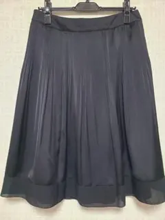 NEWYORKER　シフォンプリーツスカート　黒 13