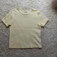 courrèges クレージュ 半袖 Tシャツ カットソー イエローのサムネイル