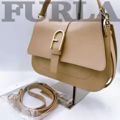 【FURLA】 現行モデル Flow トップハンドルバッグ ショルダーバッグ M