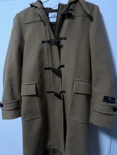 ベージュ ダッフルコート フード付き