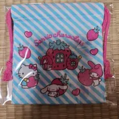 サンリオ 巾着袋 イチゴ柄