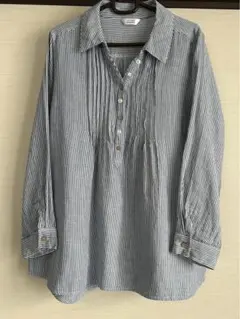 ストライプ 長袖シャツ XL