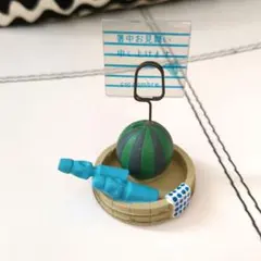 DECOLE concombre　夏 すいかラムネカードスタンド　メモスタンド