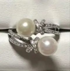 フォーマル✨本真珠　あこや真珠リング　パール　卒業式　入学式　卒園式　入園式