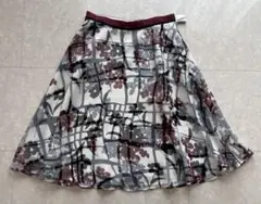 【TO BE CHIC】　トゥービーシック　フラワープリントスカート