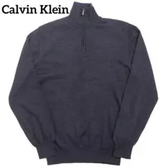 Calvin Klein 高級 カルバンクライン イタリア製 ハーフジップニット