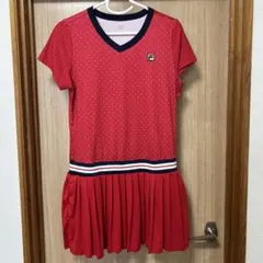 お値下げしました。FILA レッドワンピースのサムネイル