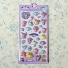 サンリオキャラクターズ　キティ　マイメロ　シナモン　ハンギョドン　ぷっくりシール