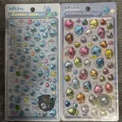 ボンボンドロップシール　しずくちゃん　しずくの森の仲間たち　大