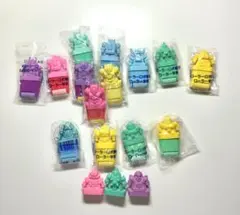 ローラーロボ軍団　ローラー字消　14+3コ　レトロ消しゴムのサムネイル