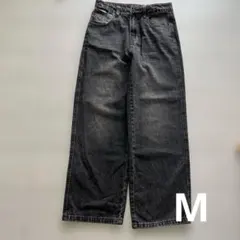 DAZY ダメージ加工 カジュアル デニムジーンズ　ワイドレッグ