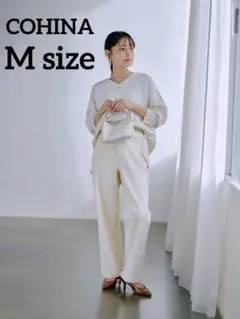 は*ん様 【新品】 cohina カラーセミワイド regular M アイボリ