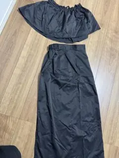 スカートセットアップ　topic ブラック