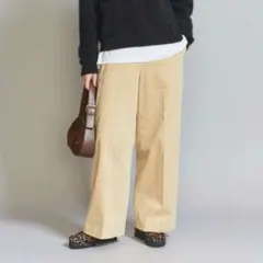 コーデュロイ ワイドストレートパンツ