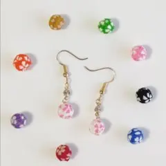 ピアス イヤリング 和玉 桜 浴衣 メンバーカラー メンカラ スノーマン