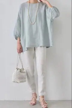 BEARDSLEY フロント刺繍ニット（フレンチスリーブ）美品 - メルカリ