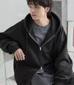 モノマート ヘビーウェイトルーズベーシックフルジップパーカー