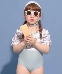 Lycee mine バイカラーパフワンピース&キャップセット 110