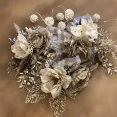 結婚式　造花　ウェルカムスペース