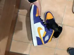 ガ*ャ様 ジョーダン1 レイカーズカラー