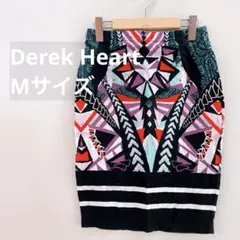 【Derek Heart】M 柄スカート モード エスニック タイトスカート