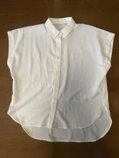 COMME CA ISM コムサイズムとろみブラウス　ドロップショルダークリーム
