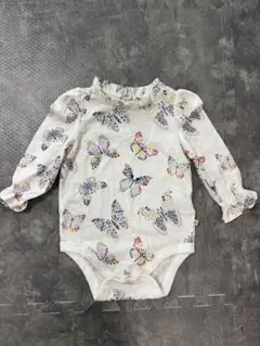 最終値下げ★baby gap 蝶柄ロンパース 6-12ヶ月