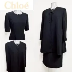 ◎当日発送可能【美品】クロエ 高級礼服 大き目の7号 取り外しリボン 