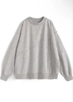 【タグ付き新品未使用品】切替デザインスウェットトップス[ru1348]