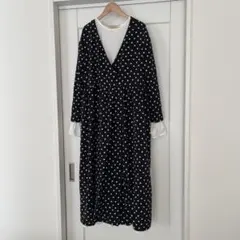 アーバンリサーチ 2way ドット ワンピース ロングジレ 水玉
