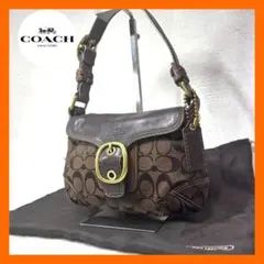 極美品 COACH コーチ シグネチャー ブリーカー ソーホー ショルダーバッグ 極美品 COACH コーチ シグネチャー ブリーカー ソーホー ショルダー