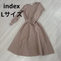index ウエスト切替ニットワンピース