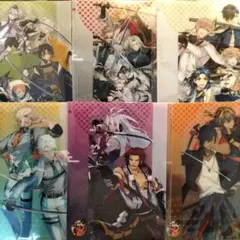 刀剣乱舞 A5クリアファイル全6種 セブンイレブン