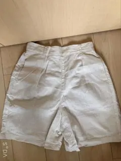 GU リネンハーフパンツ ベージュ系 Sサイズ