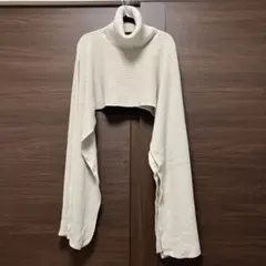 【試着のみ】OSMOSISオズモーシス タートルニットポンチョ