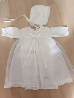 【美品】セレモニードレス/新生児/日本製/退院着/お宮参り