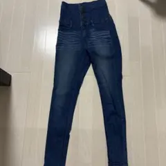 EMODA ハイウエスト スキニーデニム インディゴ