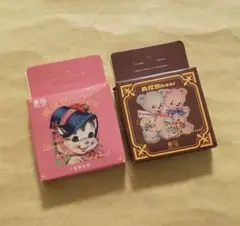 b.海外 ステッカー フレークシール 2点セット♡海外紙モノ 紙もの おすそ分け